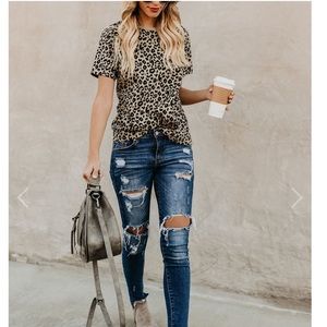 Blooming Jelly Leopard Shirt